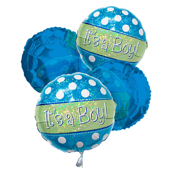 "It's a Boy" Balloon Bouquet (4) 