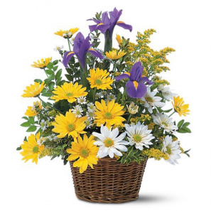 Smiling Floral Basket 
